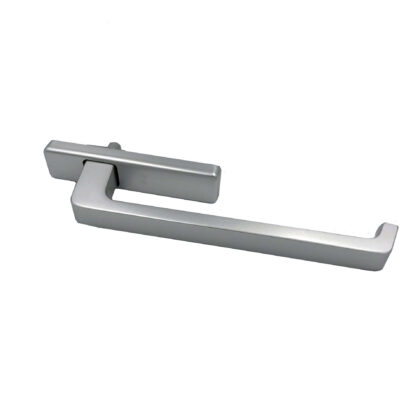 GU hæve skydedørs greb sølv aluminum uden hul for cylinder