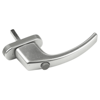 Håndtag med børnesikring alu 7x7x37mm til vinduer og døre